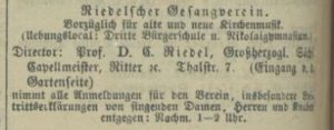 Gesangverein Riedel