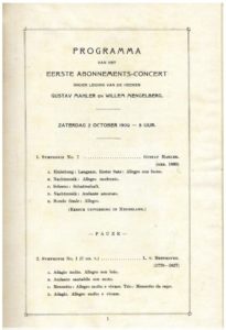 1909 Concert The Hague 02-10-1909 - Symphony No. 7