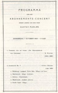 1909 Concert Amsterdam 07-10-1909 - Symphony No. 7