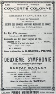 1910 Concert Paris 17-04-1910 - Symphony No. 2