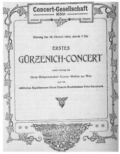 1904 Concert Cologne 18-10-1904 - Symphony No. 5 (Premiere)