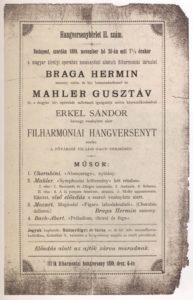 1889 Concert Budapest 20-11-1889 - Symphony No. 1 (Premiere)