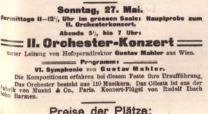 1906 Concert Essen 27-05-1906 - Symphony No. 6 (Premiere)