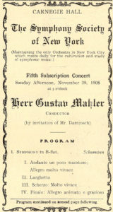 1908 Concert New York 29-11-1908