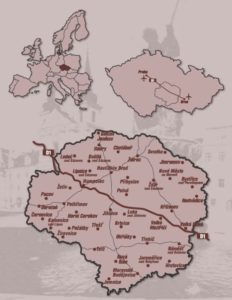 Vysocina map Gustav Mahler