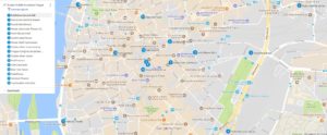 City of Prague map Gustav Mahler
